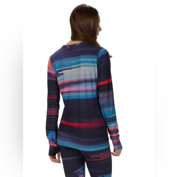 Burton Base Layer Midweight Crew - Coral Flynn Glitch XS - Picture 2 of 11